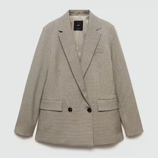 Mango Double-breasted Blazer