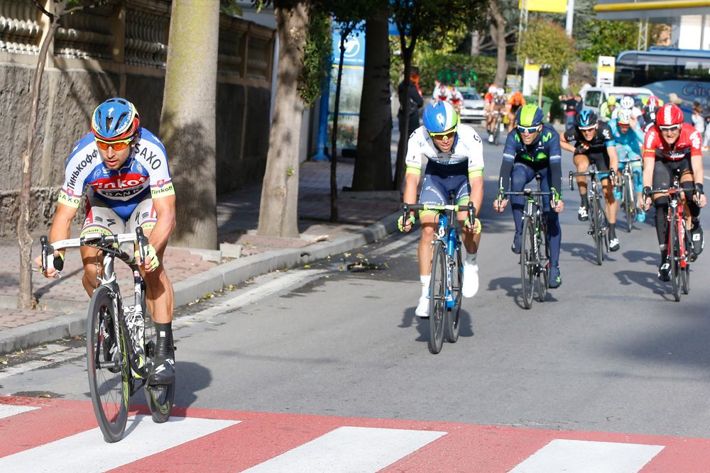 Peter Sagan (Tinkoff - Saxo) on the front foot in Milan-San Remo