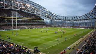 A general view inside the Aviva rugby stadium in Dublin