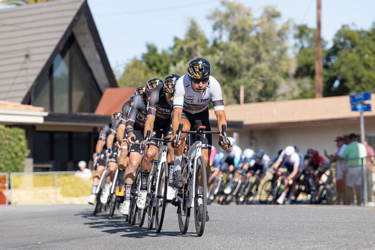 Eder Frayre (L39ION of Los Angeles) spent much of the second half of the race on the front keeping the pace high.
