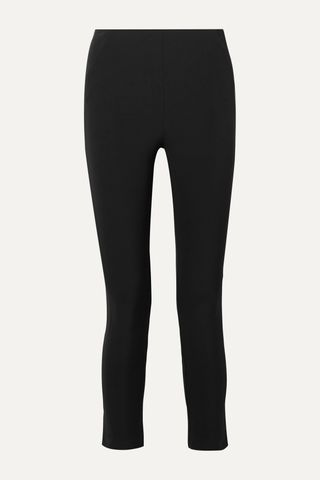Cropped Stretch-Crepe Skinny Pants