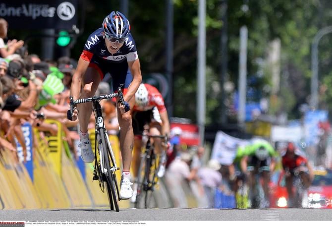 Gustav Larsson (IAM Cycling) finished second