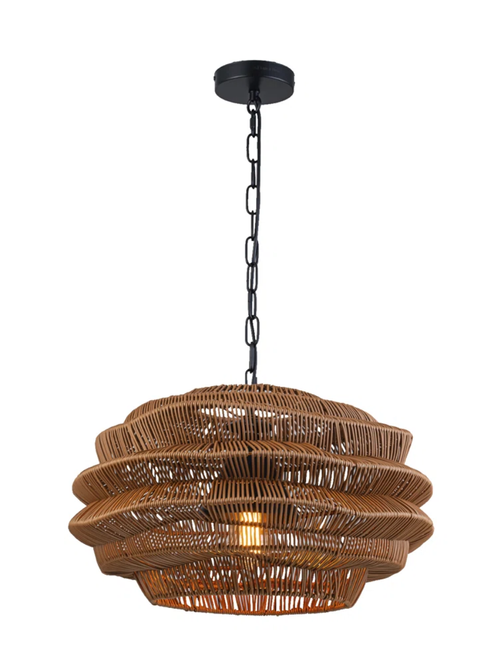 Outdoor Wicker Coastal Rattan Pendant