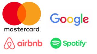 Logos for Mastercard, Google, Airbnb, Spotify