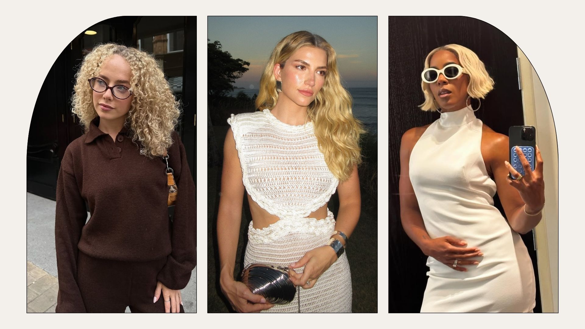 A selection of women with California Blonde hair