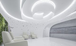 white Spa with armchairs