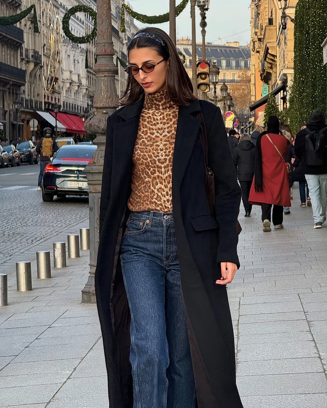 Salome Mory wearing the Miu Miu Regard Sunglasses