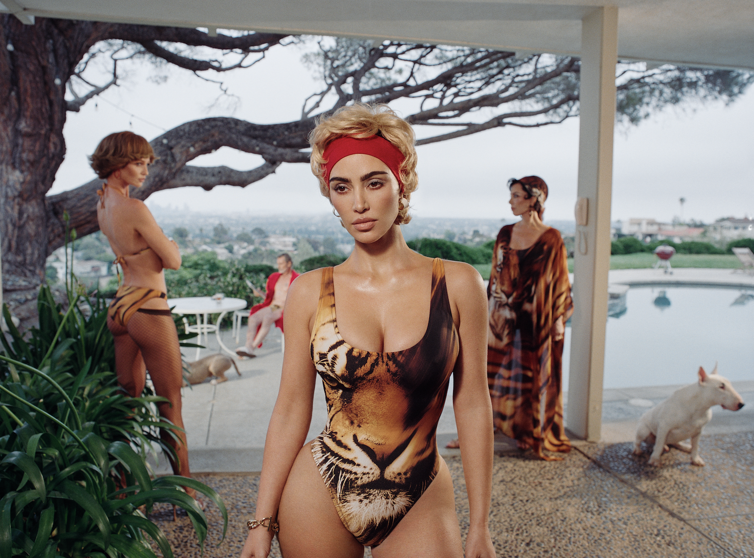 Kim Kardashian and Skims collaborate with Roberto Cavalli on animal print looks