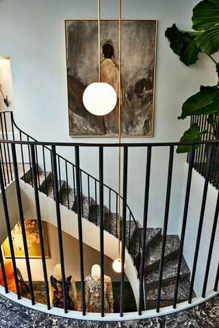 Contemporary view of staircase
