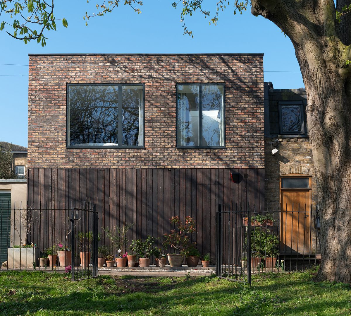 a self build on a former garage plot
