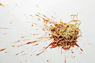 stain removal: spaghetti spill