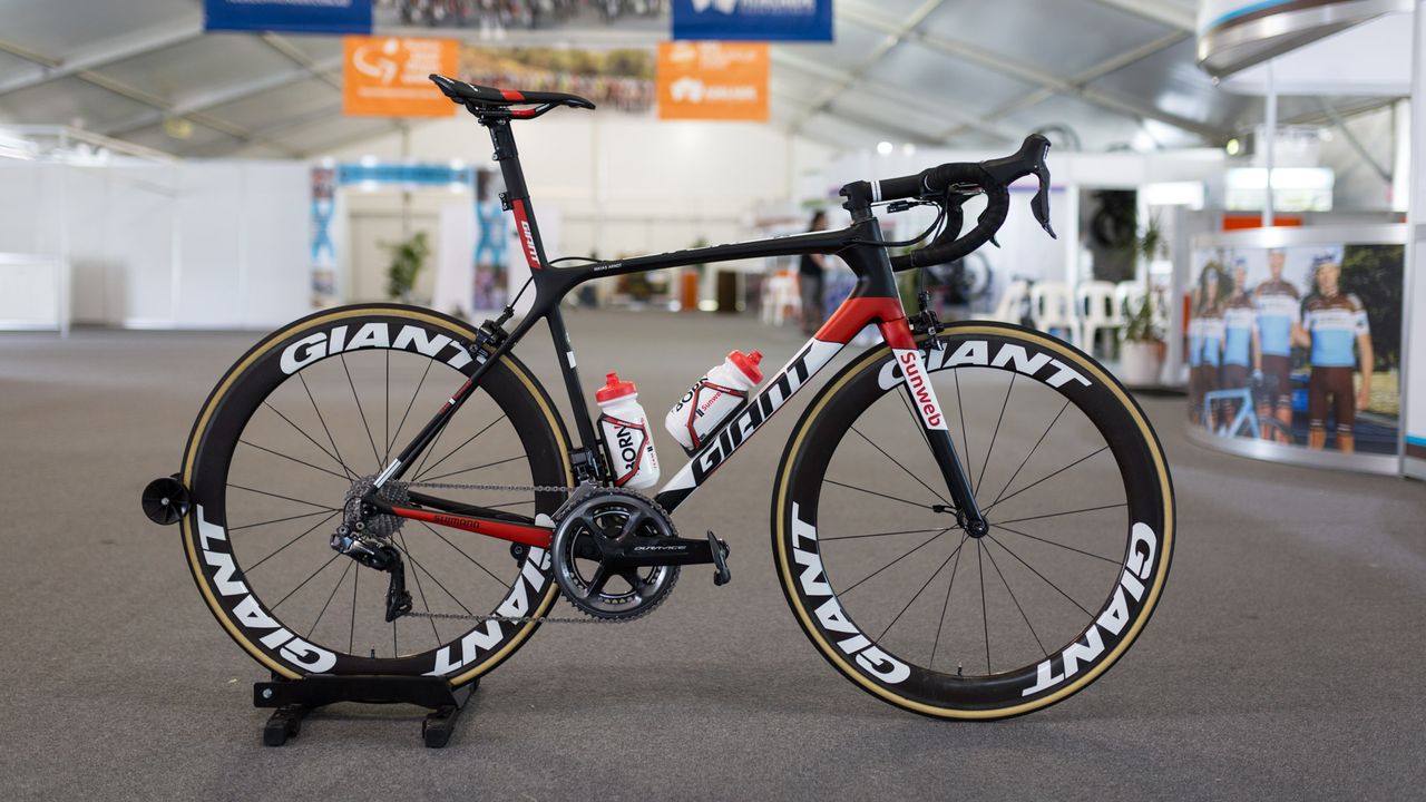 Team Sunweb's Giant TCR Advanced SL 0 with Shimano Dura-Ace R9150 and Giant SLR 0 Aero Carbon wheels