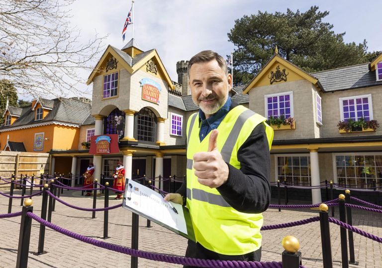 David Walliams opening Gangsta Granny The Ride at Alton Towers for one of the best days out in the Midlands
