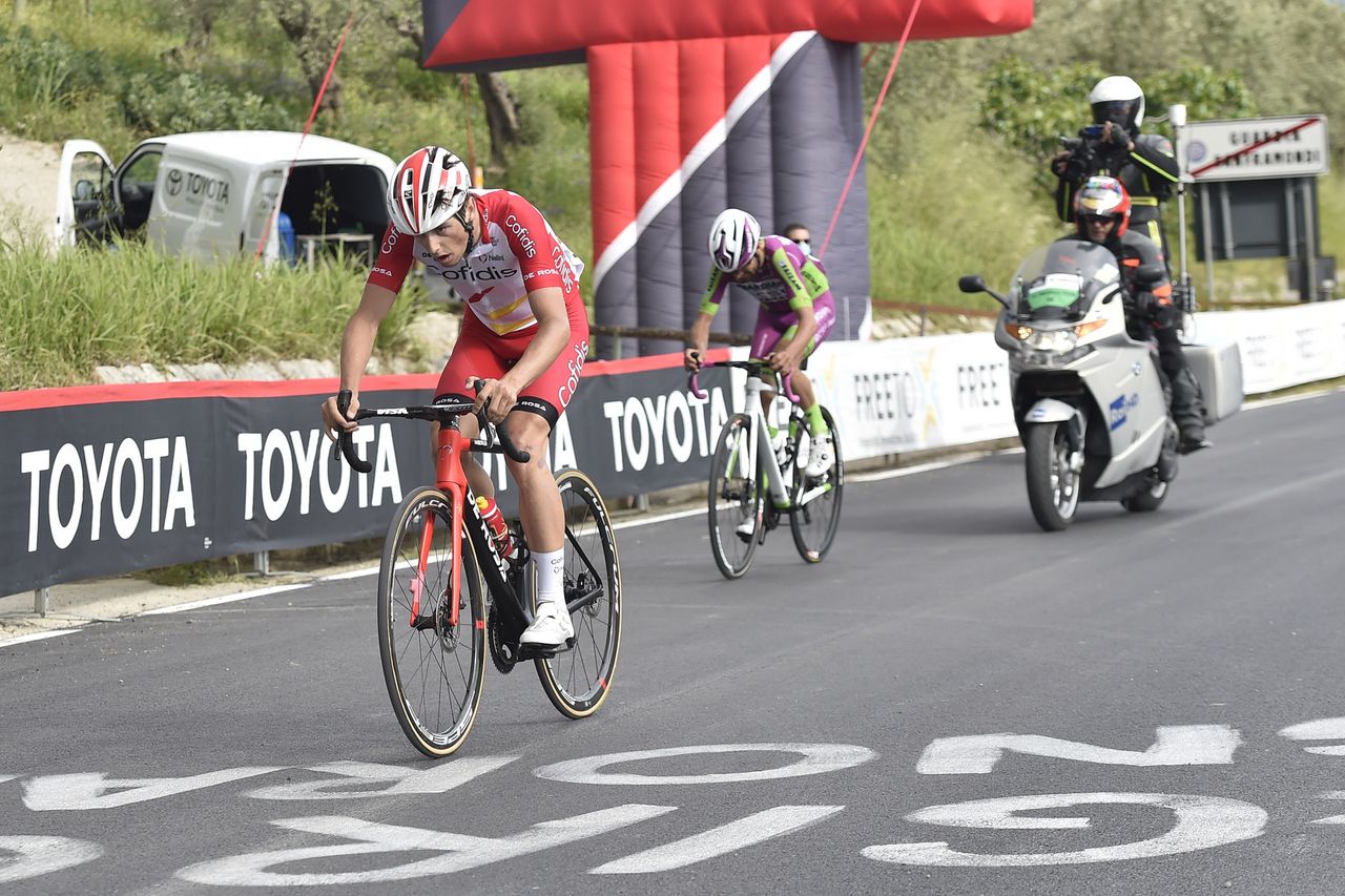 Giro d'Italia 2021 - 104th Edition - 8th stage Foggia - Guardia Sanframondi 170 km - 15/05/2021 - Victor Lafay (FRA - Cofidis) - Giovanni Carboni (ITA - Bardiani CSF Faizane') - photo Tommaso Pelagalli/BettiniPhoto&Acirc;&copy;2021