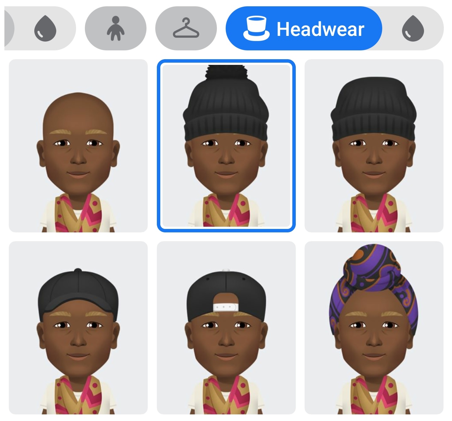 Facebook Avatars headwear