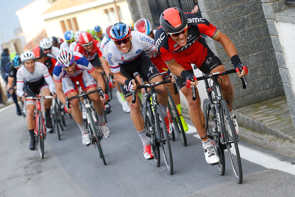 Philippe Gilbert (BMC) lifts the pace for his teammates