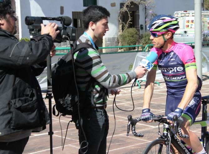 Damiano Cunego before the start
