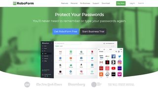 Best password managers - RoboForm's homepage