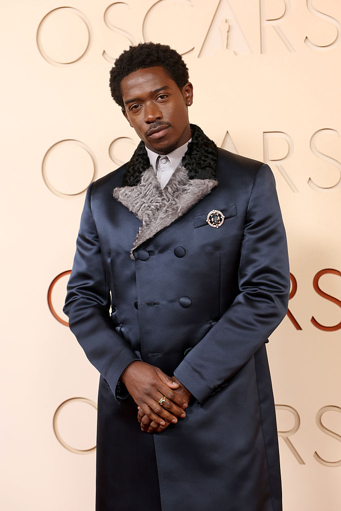 HOLLYWOOD, CALIFORNIA - MARCH 15: Damson Idris attends the 98th Oscars at Dolby Theatre on March 15, 2026 in Hollywood, California. (Photo by Frazer Harrison/WireImage)