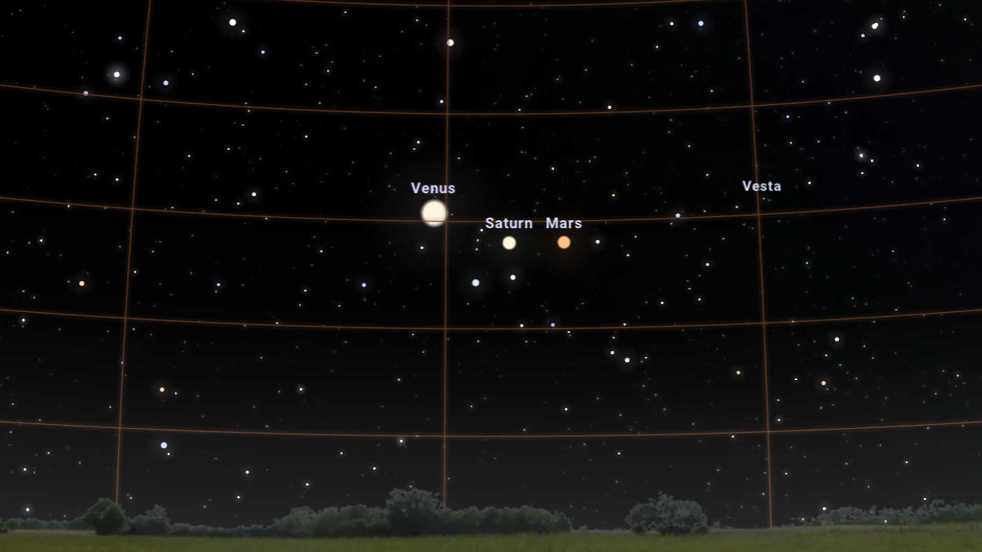 Venus stellarium screenshot