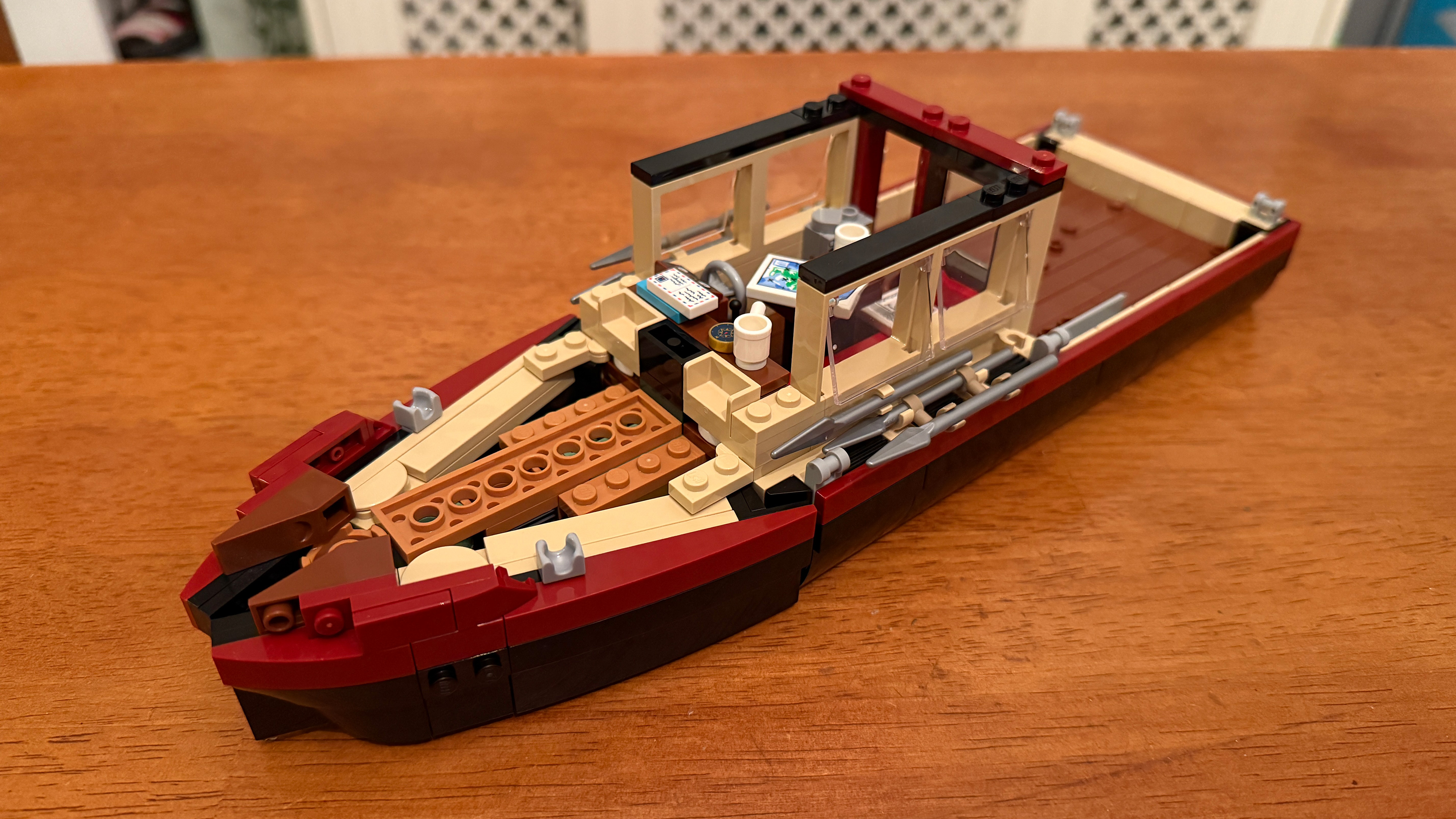 Lego Jaws (21350) build of the Orca in progress
