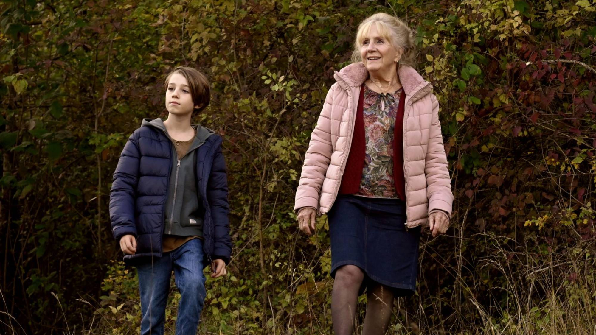 (L-R) Garlan Erlos as Lucas Tessier and H&amp;eacute;l&amp;egrave;ne Vincent as Michelle Giraud in &quot;When Fall Is Coming&quot;