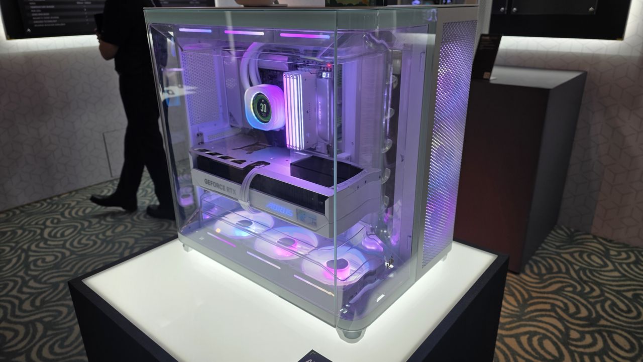 The Corsair Air 5400 case showcased at Computex 2025