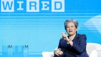 Lisa Su on stage at wired