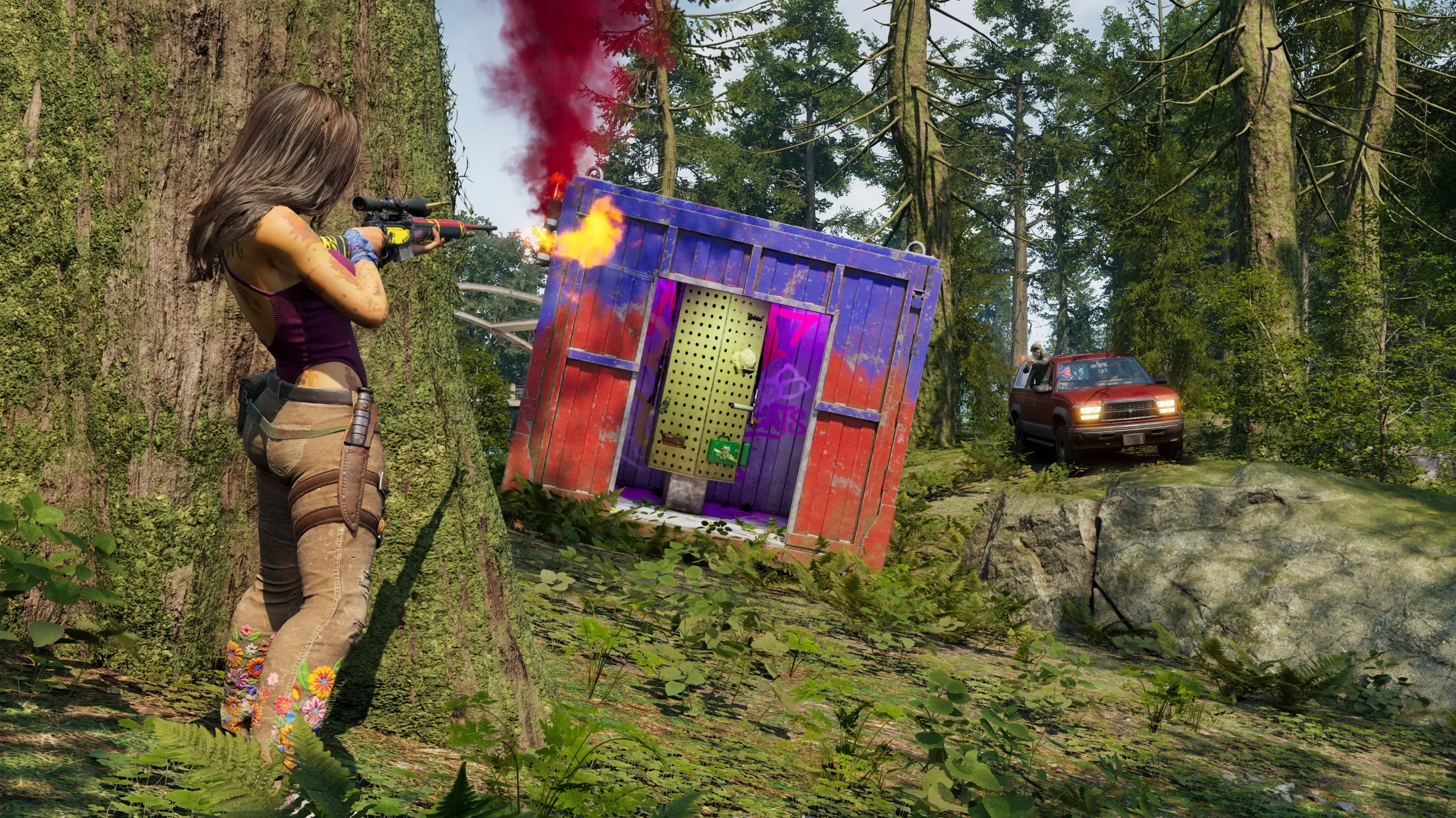 Перестрелка в густом лесу в PUBG DED.NET