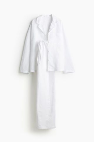 Linen-Blend Pyjamas