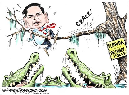 Political Cartoon U.S. Rubio Florida 2016