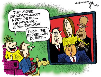 Political cartoon U.S. Debate