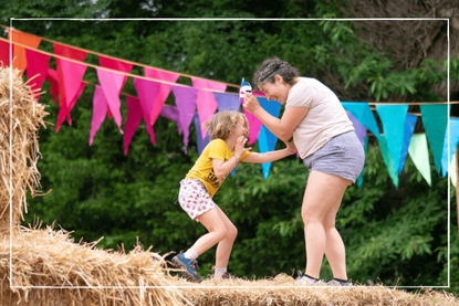 parent and child playing