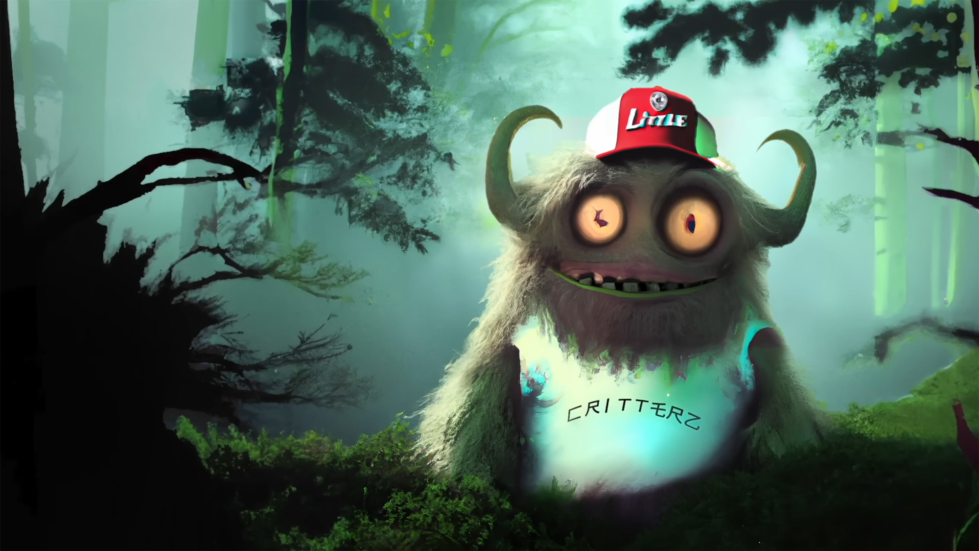 Screen capture of the AI-generated short film &quot;Critterz&quot;
