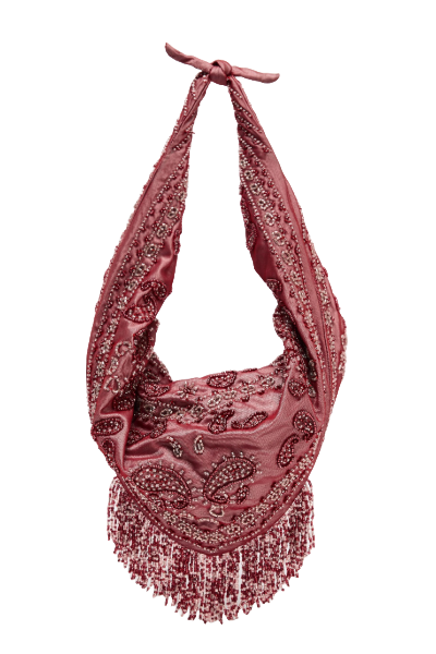 ZARA, Beaded Woven Bag