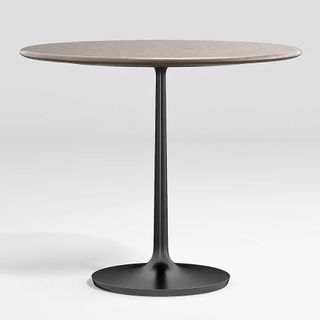 Nero Concrete Dining Table with Matte Black Base