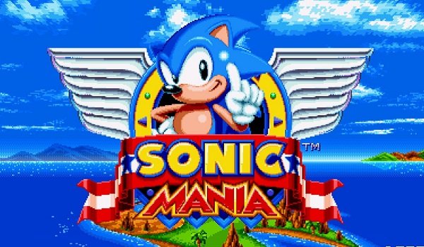 The Sonic Mania start screen