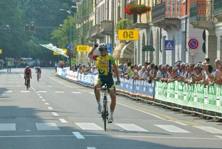Italy's Nicola Toffali claims a solo victory.