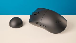 A black Razer Viper V4 Pro mouse