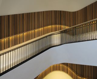 Martin Luther King Jr memorial library staircase