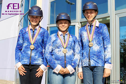 Girls wearing their hats, kindly sponsored by Westgate EFI Ltd