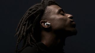 A man wearing the AirPods Pro