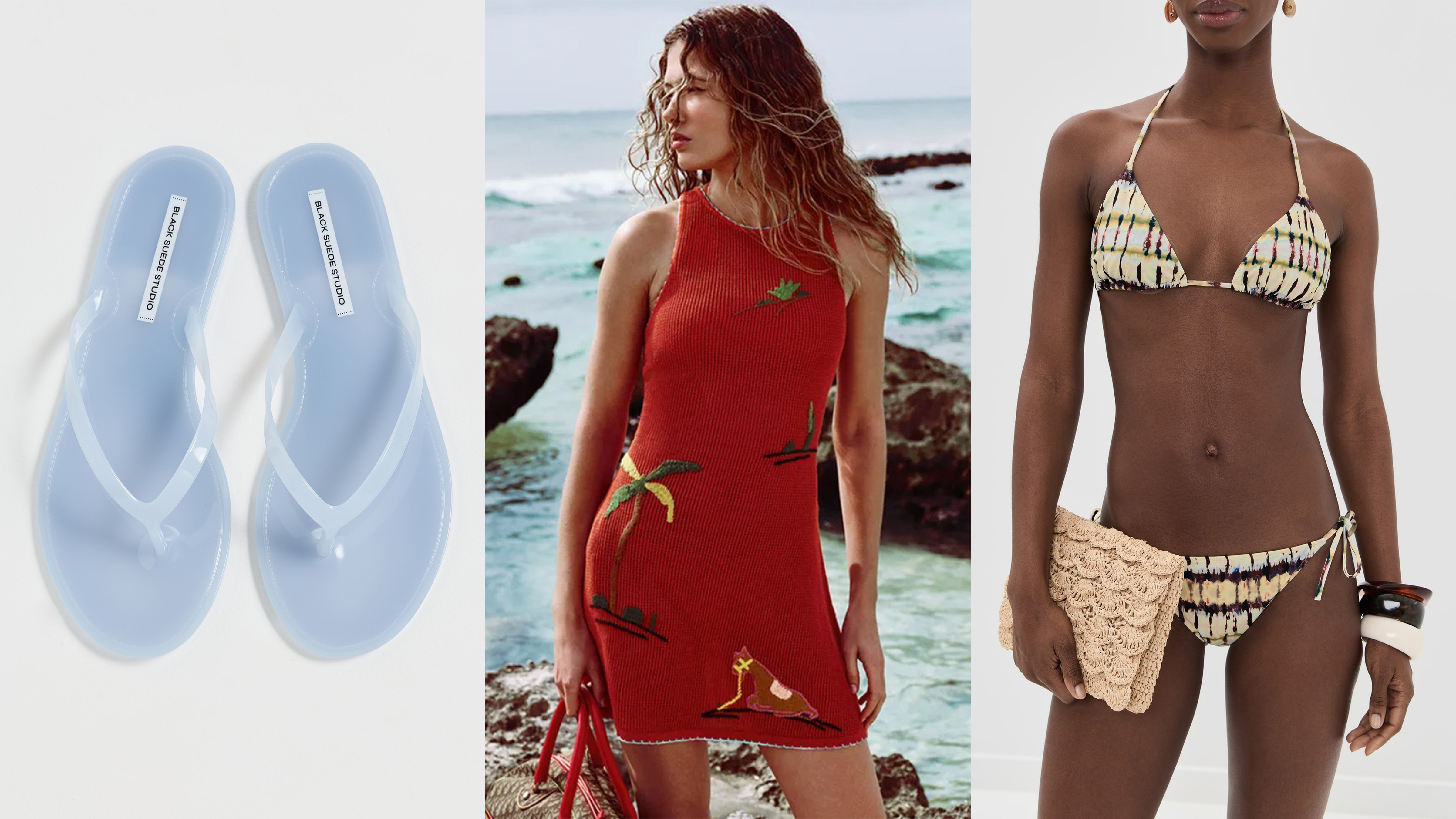 Collage of chic Shopbop vacation finds.