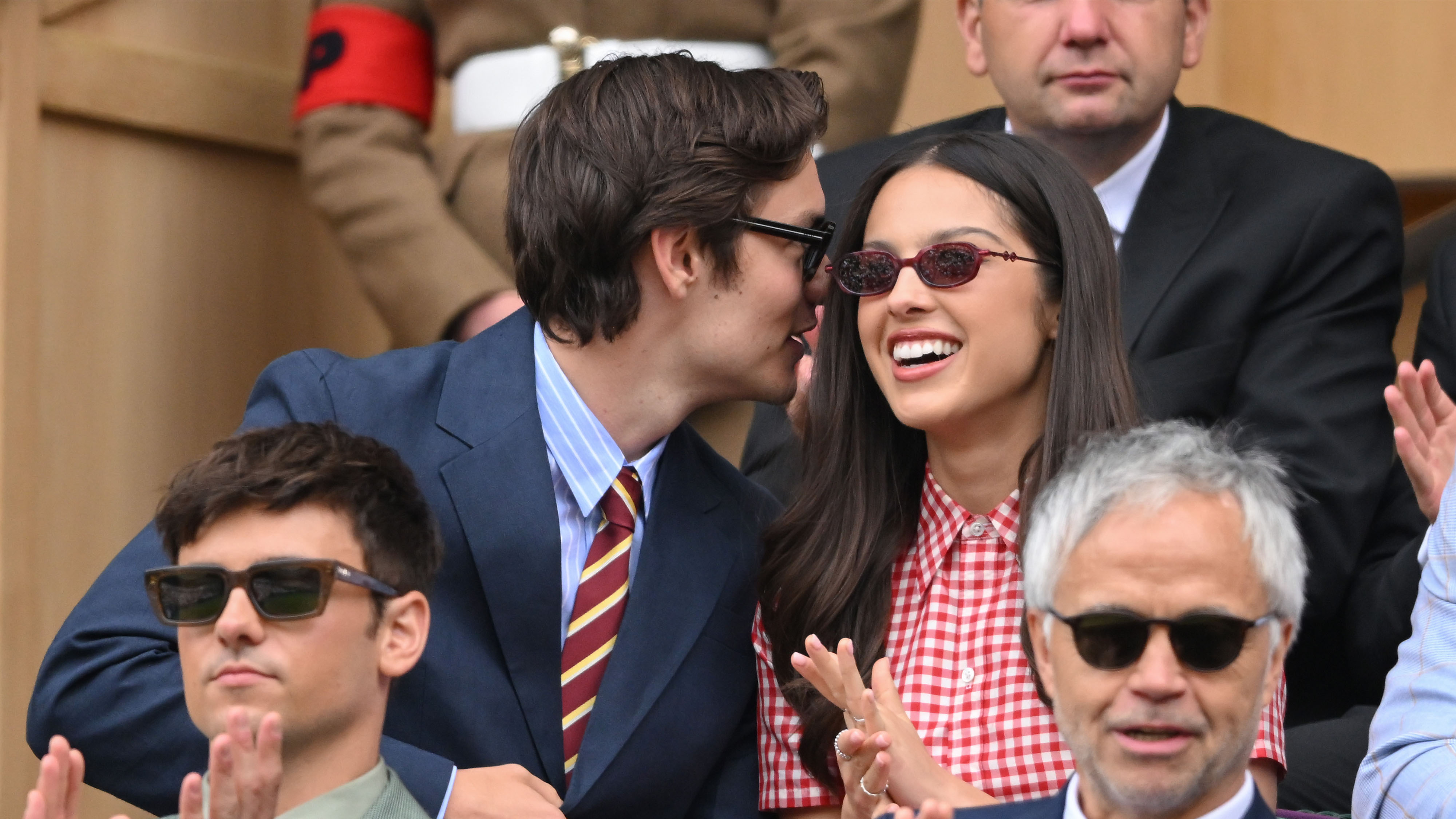 Olivia Rodrigo wearing vintage Ralph Lauren at Wimbledon