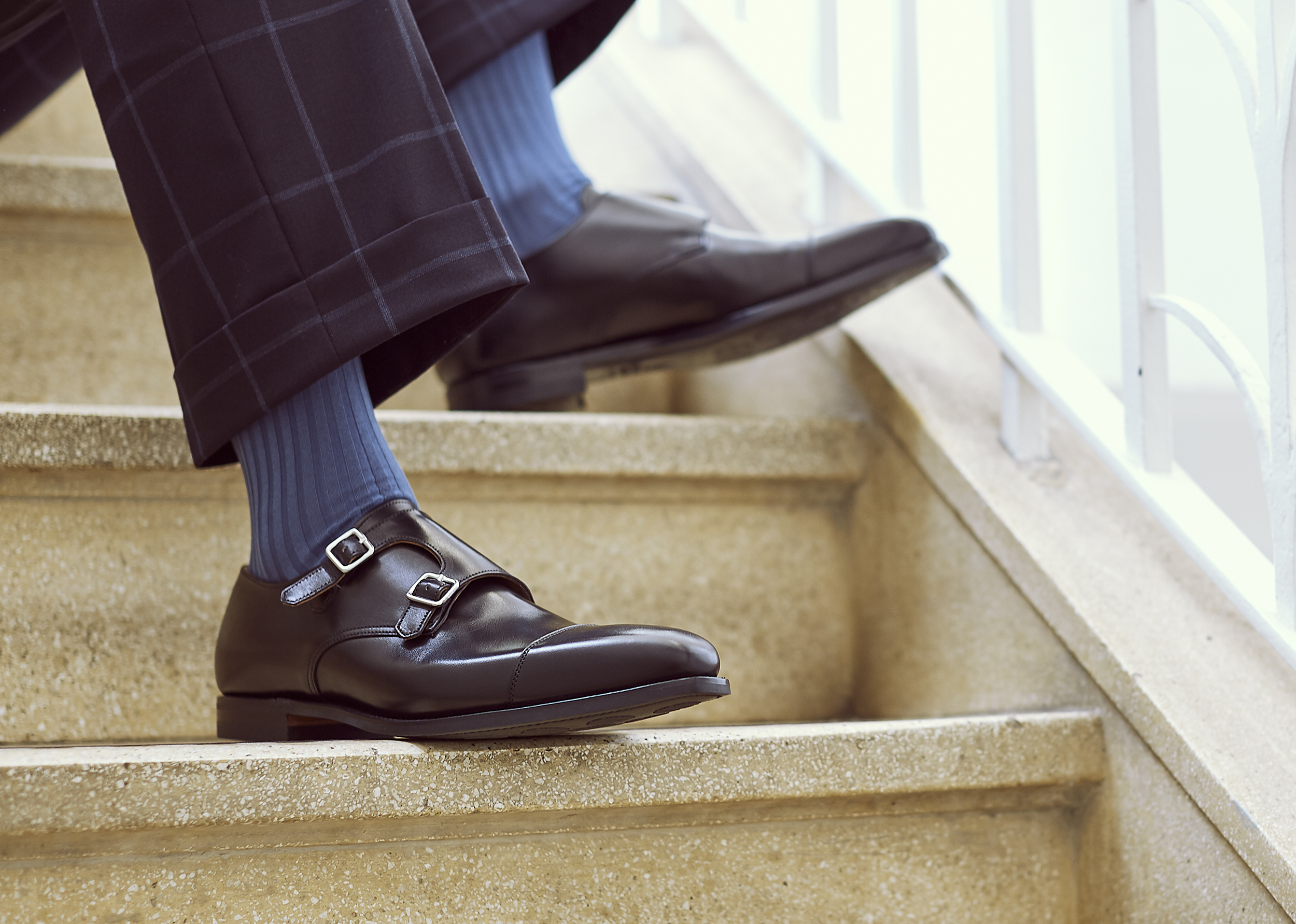 Crockett &amp; Jones monk strap shoes