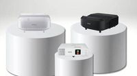Some of the new projectors from Epson in black and white. 