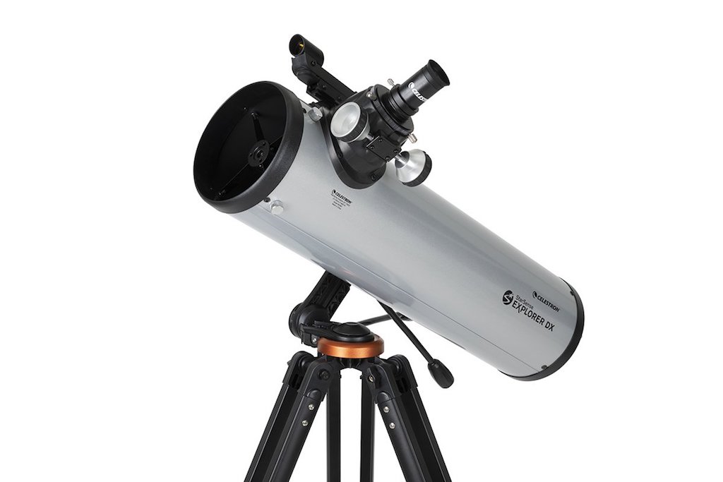 Celestron iPhone/Android Compatible 130mm Newtonian Reflector StarSense Explorer DX 130AZ Smartphone App-Enabled Telescope Planets & More Works with StarSense App to Help You Find Stars 