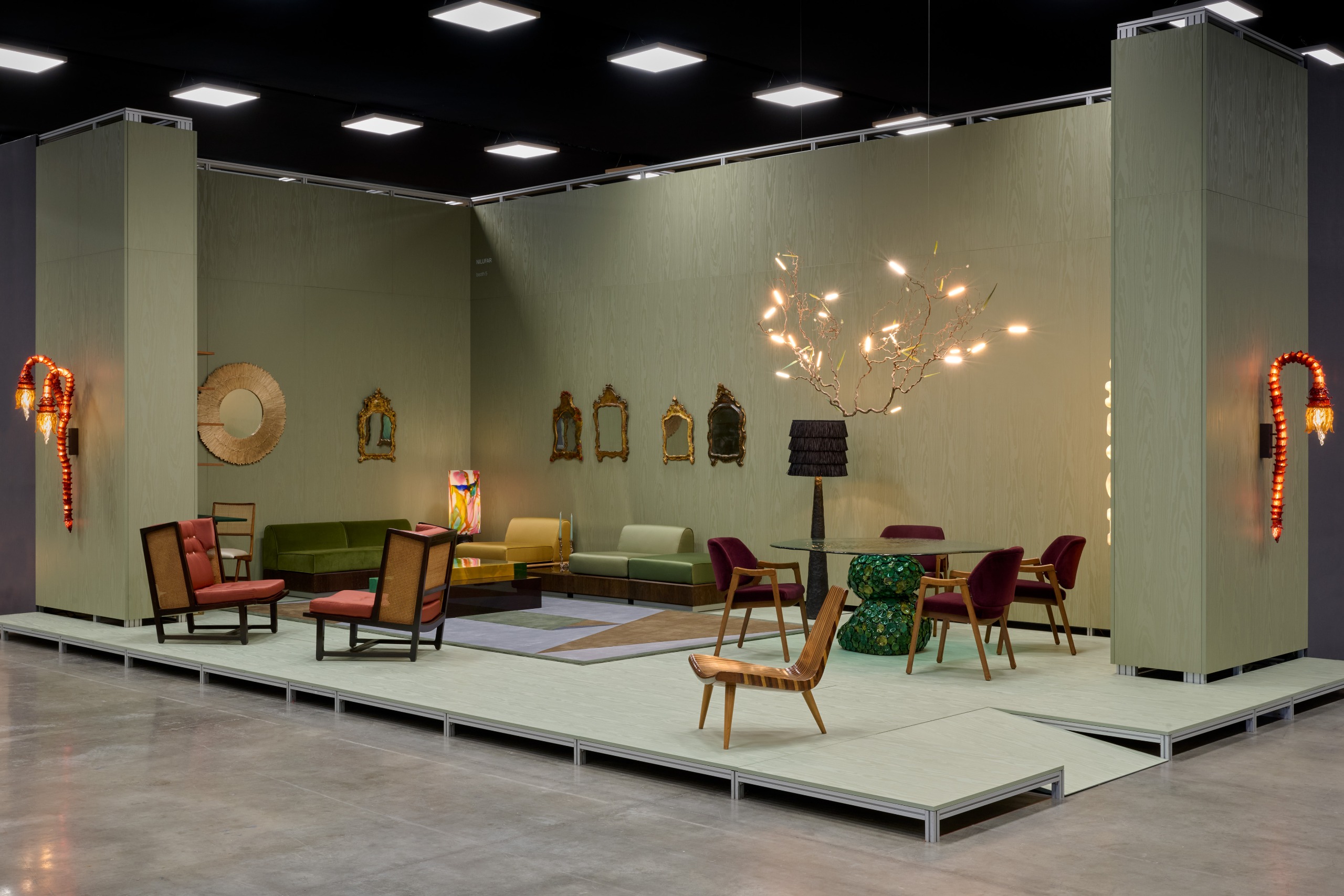 a stand at milan design week raritas