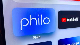 Philo TV logo on an Apple TV