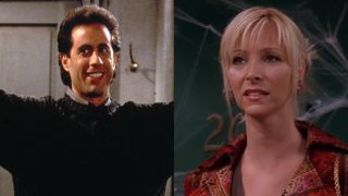 Jerry Seinfeld and Lisa Kudrow on NBC 1990s.